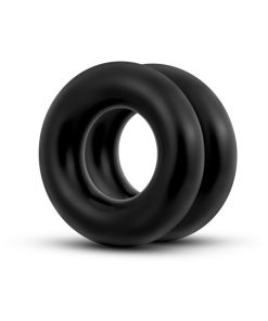 Stay Hard Donut Rings Oversized Cockring 2-Pack Black