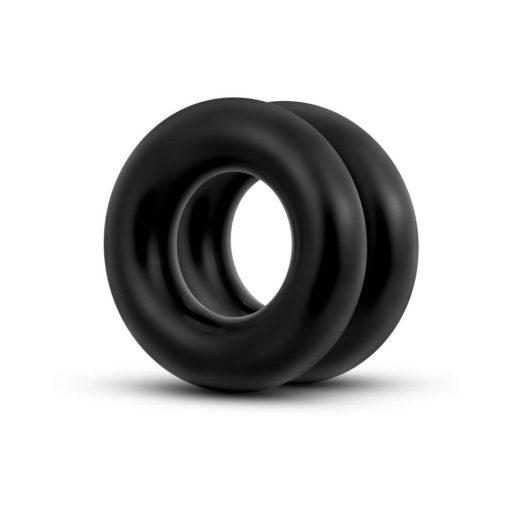 Stay Hard Donut Rings Oversized Cockring 2-Pack Black - Image 4