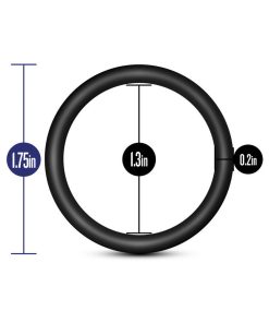 Performance Vs1 Pure Premium Silicone Cockrings 3-Pack Medium Black