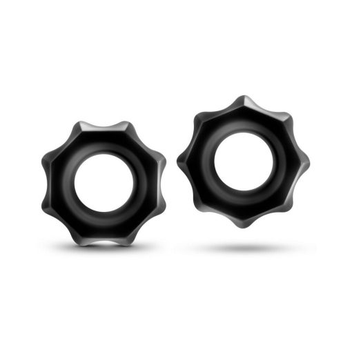 Stay Hard Nutz Cockring 2-Pack Black - Image 2