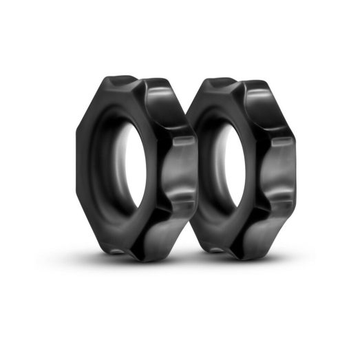 Stay Hard Nutz Cockring 2-Pack Black - Image 3