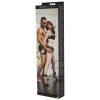 Sportsheets Expandable Spreader Bar & Cuffs Set Black