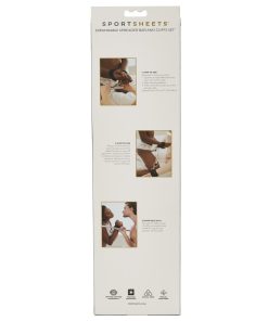 Sportsheets Expandable Spreader Bar & Cuffs Set Black
