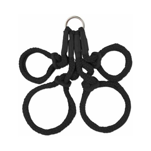 Fetish Fantasy Series Japanese Silk Rope Hogtie Black - Image 2