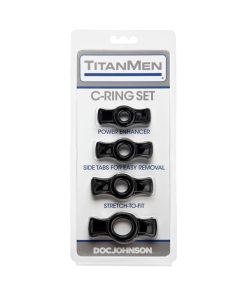 Titanmen - Cock Ring Set Black