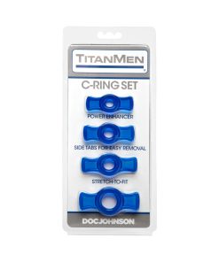Titanmen - Cock Ring Set Blue