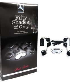 Fifty Shades Of Grey Hard Limits 4-Piece Restraint Kit Black/Silver