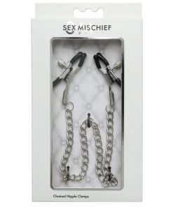 Sportsheets Sex & Mischief Adjustable Chained Nipple Clamps