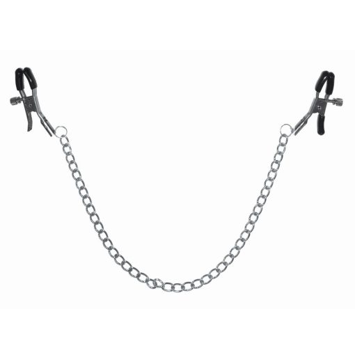 Sportsheets Sex & Mischief Adjustable Chained Nipple Clamps - Image 2