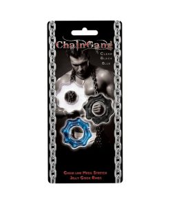 Chain Gang Cockrings 3Pk (Clr