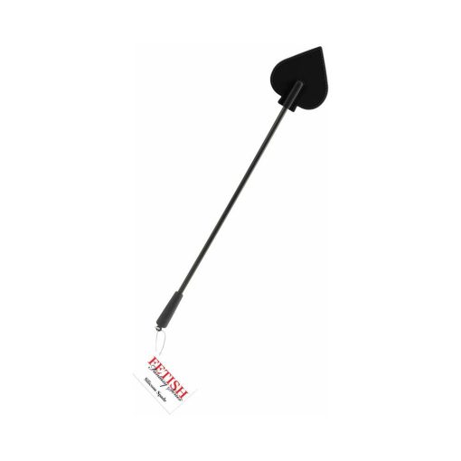 Fetish Fantasy Series Silicone Spade Crop Black - Image 4