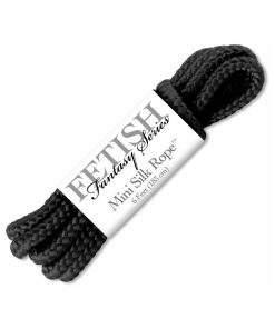 Fetish Fantasy Series Mini Silk Rope 1.8 M / 6 Ft. Black