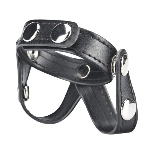 Blue Line C&B Gear V-Style Cock Ring With Ball Divider - Image 2