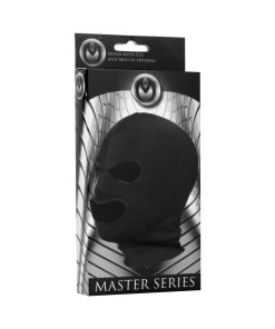 Master Series Facade Spandex Hood With Eye And Mouth Holes Black