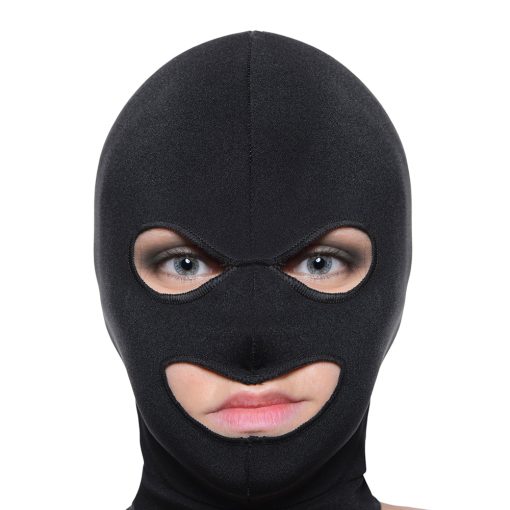 Master Series Facade Spandex Hood With Eye And Mouth Holes Black - Image 3