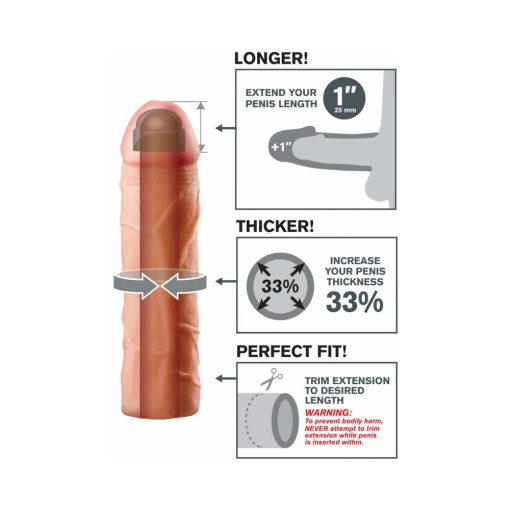 Fantasy X-Tensions Perfect 1 In. Extension Beige - Image 4