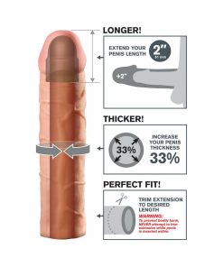 Fantasy X-Tensions Perfect 2 In. Extension Beige