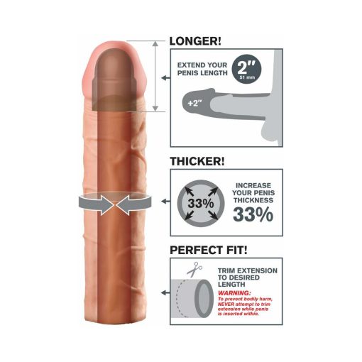 Fantasy X-Tensions Perfect 2 In. Extension Beige - Image 4