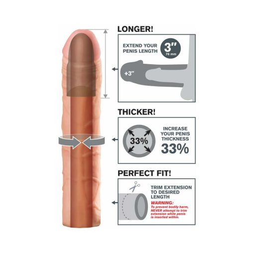 Fantasy X-Tensions Perfect 3 In. Extension Beige - Image 4
