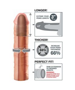 Fantasy X-Tensions Mega 3 In. Extension Beige