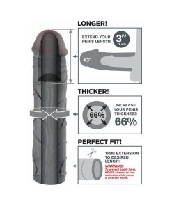 Fantasy X-Tensions Mega 3 In. Extension Black