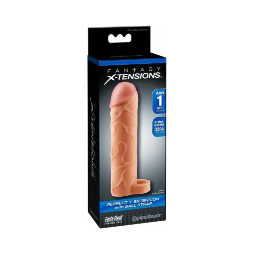 Fantasy X-Tensions Perfect 1 In. Extension With Ball Strap Beige