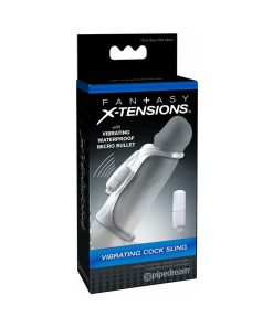 Fantasy X-Tensions Vibrating Cock Sling Clear