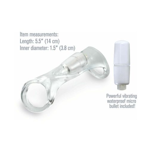 Fantasy X-Tensions Vibrating Cock Sling Clear - Image 4