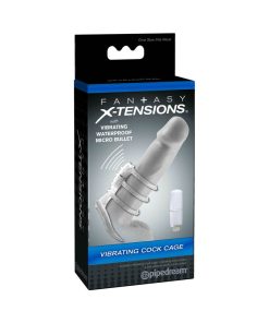 Fantasy X-Tensions Vibrating Cock Cage Clear