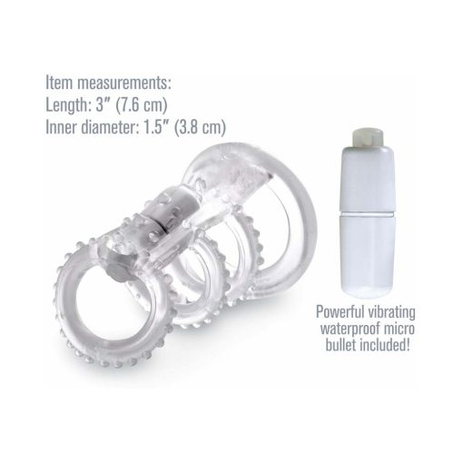 Fantasy X-Tensions Vibrating Cock Cage Clear - Image 4