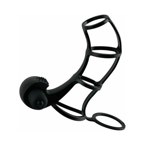 Fantasy X-Tensions Vibrating Deluxe Silicone Power Cage Black - Image 2