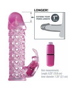 Fantasy X-Tensions Vibrating Couples Cage 1 In. Extension Pink 7 Fantasy X-Tensions Vibrating Couples Cage 1 In. Extension Pink
