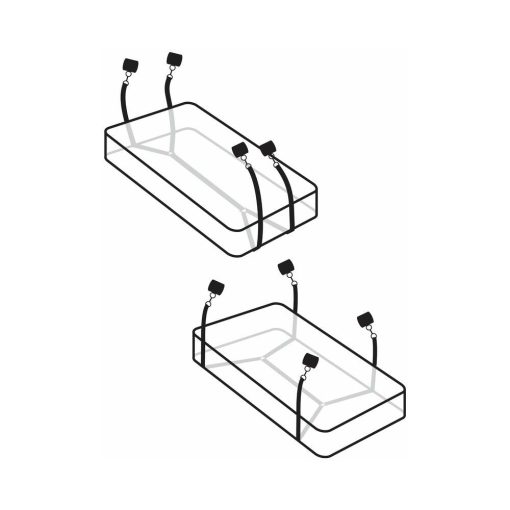 Fetish Fantasy Series Limited Edition Wraparound Mattress Restraints Kit Black - Image 2
