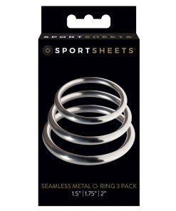 Sportsheets Metal O-Ring 3-Pack Silver