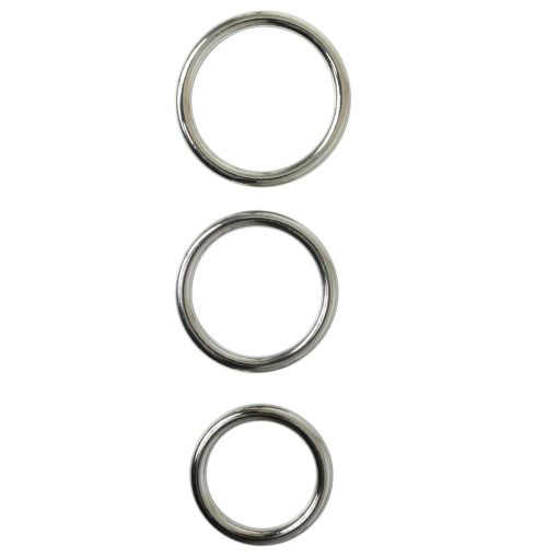 Sportsheets Metal O-Ring 3-Pack Silver - Image 2