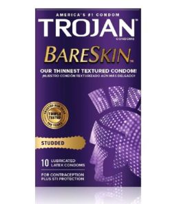 Trojan Studded Bareskin Condoms (10)