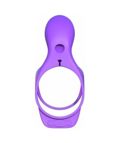 Fantasy C-Ringz Ultimate Couples Cage Vibrating Cock Sheath Purple