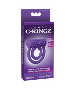 Fantasy C-Ringz Silicone Vibrating Prolong Performance Ring Purple