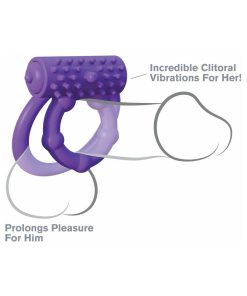 Fantasy C-Ringz Silicone Vibrating Prolong Performance Ring Purple