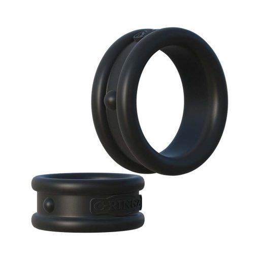 Fantasy C-Ringz Max-Width Silicone Rings 2-Piece Set Black - Image 2