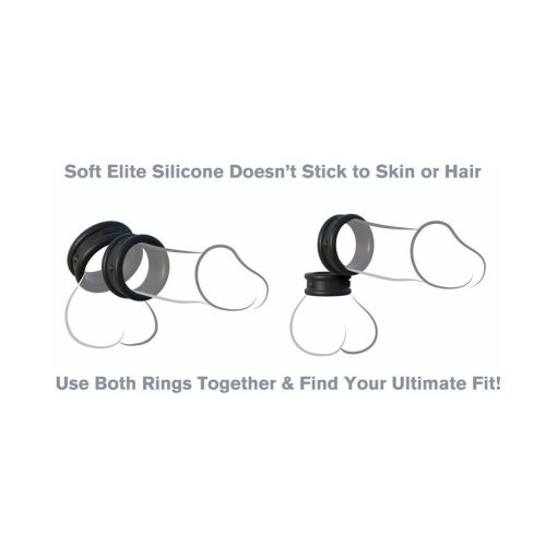 Fantasy C-Ringz Max-Width Silicone Rings 2-Piece Set Black - Image 4