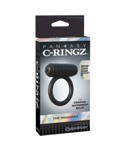Fantasy C-Ringz The Wingman Vibrating Cockring Black