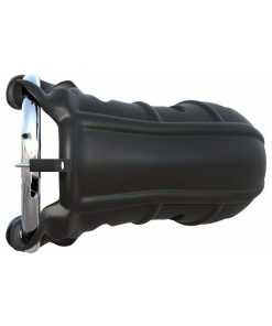 Fantasy C-Ringz Hardcore Silicone Cock Blocker Locking Chastity Cage Black