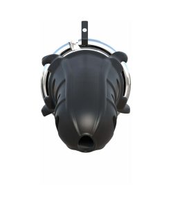 Fantasy C-Ringz Hardcore Silicone Cock Blocker Locking Chastity Cage Black