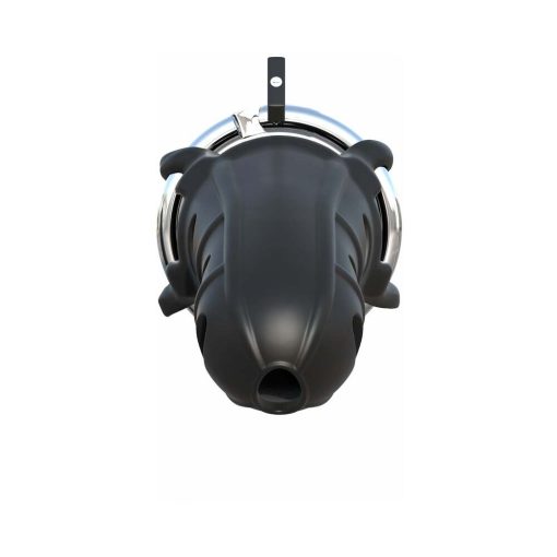 Fantasy C-Ringz Hardcore Silicone Cock Blocker Locking Chastity Cage Black - Image 5