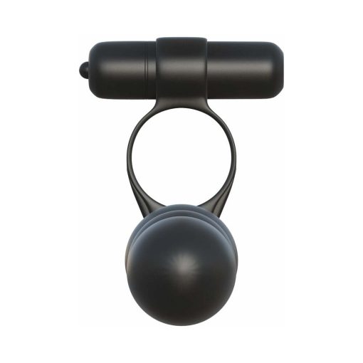 Fantasy C-Ringz Posable Partner Double Penetrator Vibrating Cockring Black - Image 5