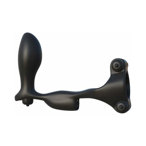 Fantasy C-Ringz Ultimate Ass-Gasm Vibrating Silicone Cockring With Anal Plug Black - Image 4