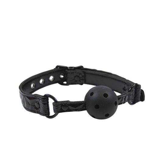 Sinful Vinyl Ball Gag Black - Image 2