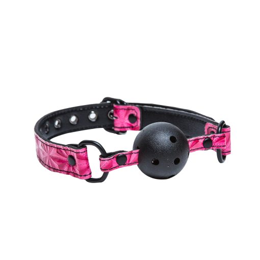Sinful Vinyl Ball Gag Pink - Image 2