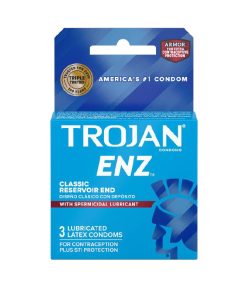 Trojan-Enz With Spermicidal Lubricant 3-Pack